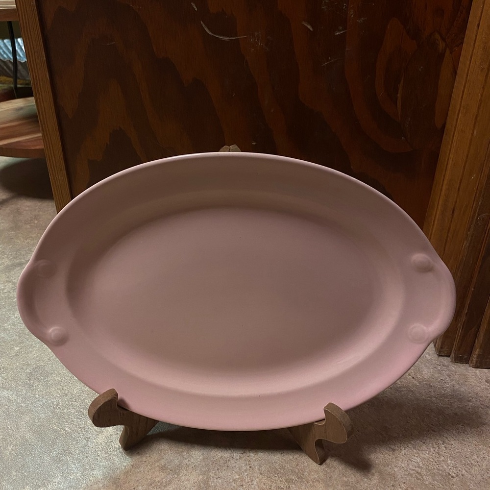 T.S&T pastel pink platter